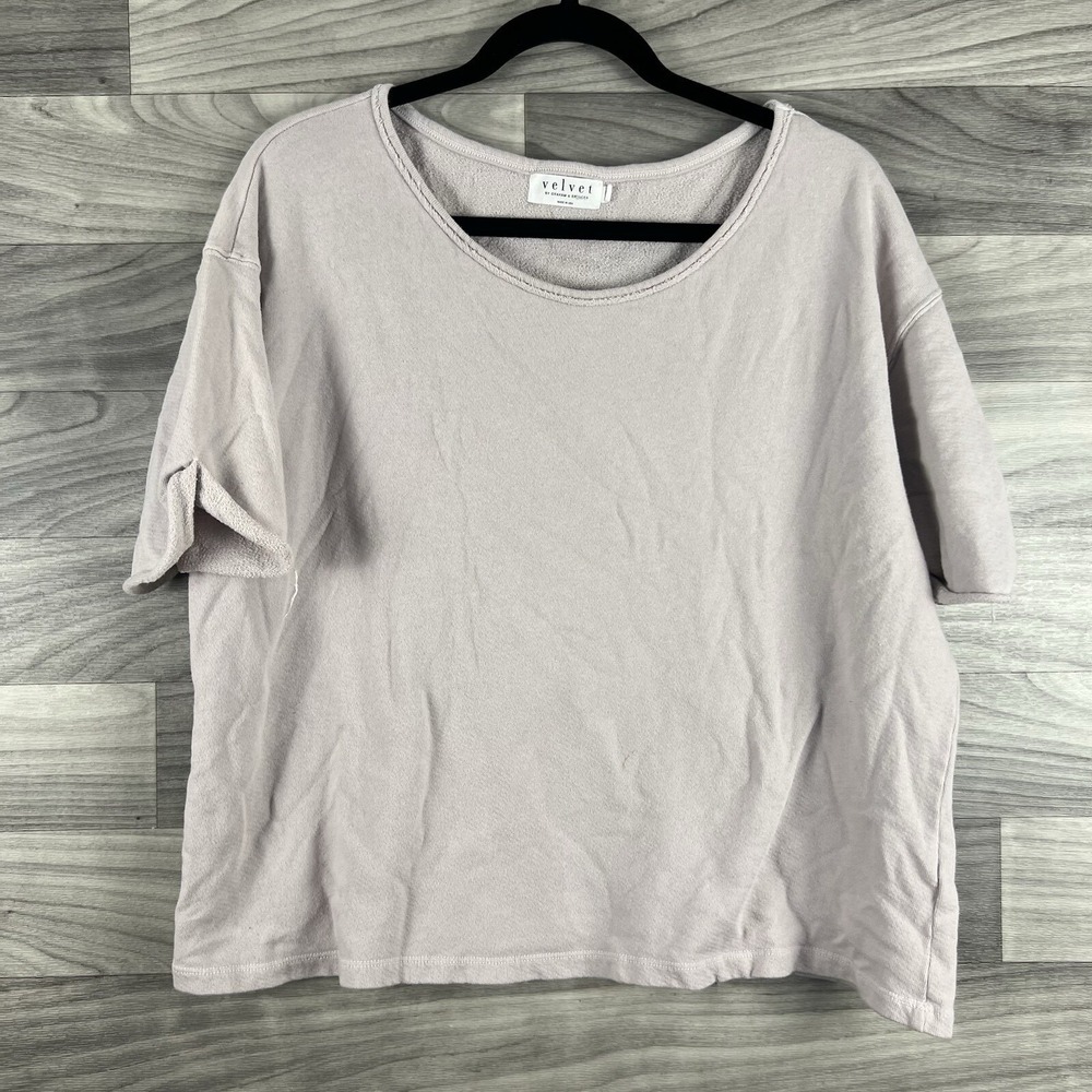 Velvet by Graham & Spencer Sweater Womens‎ M Soft Pink Boho Layering Lagenlook
